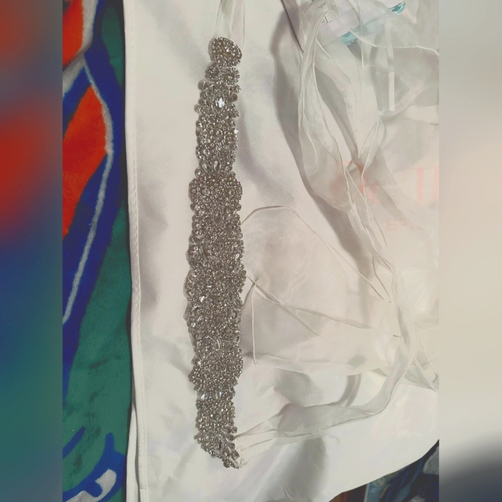 Crystal Ribbon Sash